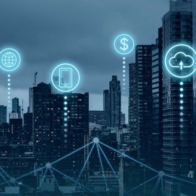 Representação da cidade conectada por meio das mídias digitais, o que uma agência de marketing pode fazer por você.